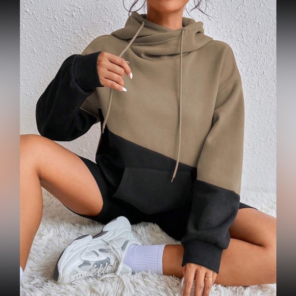 Boho color block hoodie jacket - Picture 6 of 6